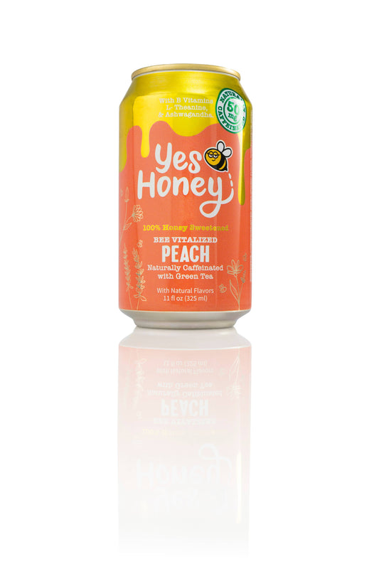 Yes Honey Peach Soda | Adaptogen | No Corn Syrup | Clean