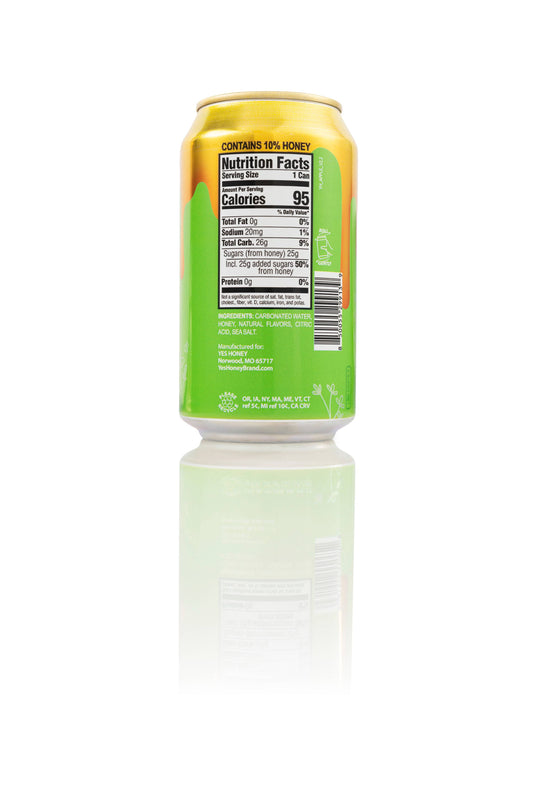 Yes Honey Apple Soda Caffeine Free | No Corn Syrup | Natural