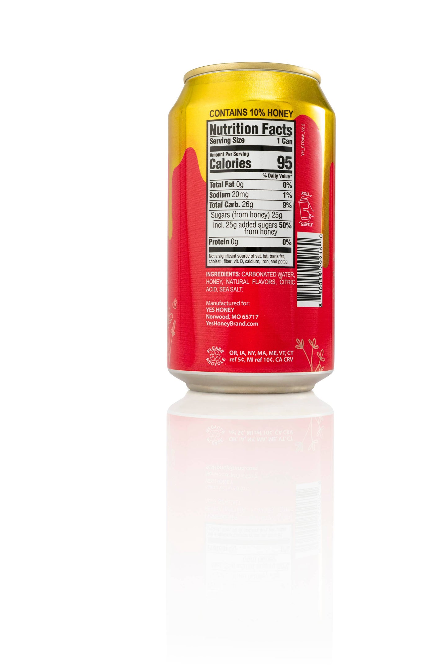 Yes Honey Strawberry | Natural | Clean | Better For You